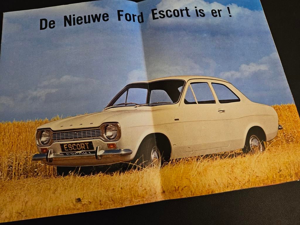 Brochure Ford Escort 1968, Ophalen of Verzenden, Zo goed als nieuw, Ford