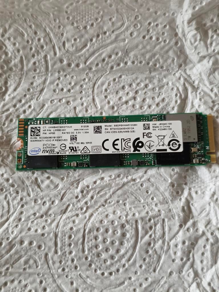 Intel SSD 660p Series 512GB SSD, Computers en Software, Harde schijven, Intern, SSD, Intel, Ophalen of Verzenden