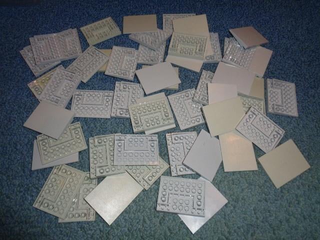 Partij Y10=52x Lego oprij platen trein, Lego, Lego, Gebruikt, Lego