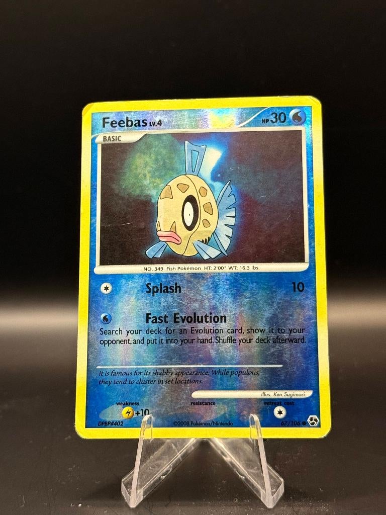 Feebas lv4 reverse	67/106	Engels	GD | Pokemon, Ophalen of Verzenden, Nieuw, Losse kaart, Foil
