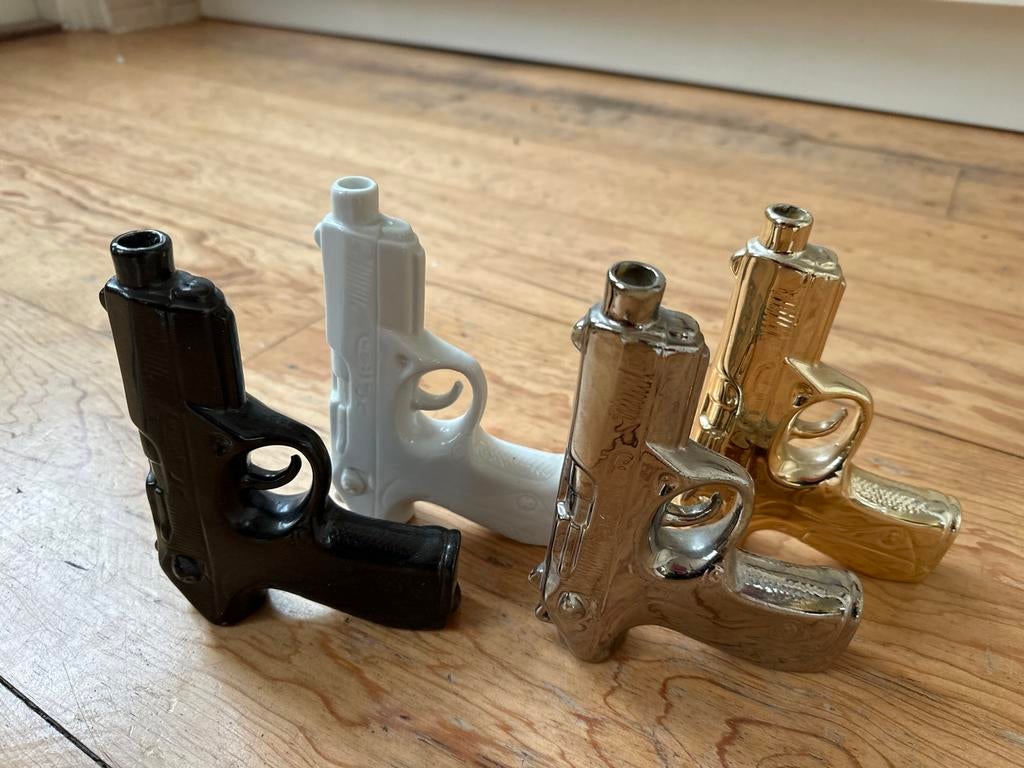 Pols potten Guns set van 4, Antiek en Kunst, Ophalen