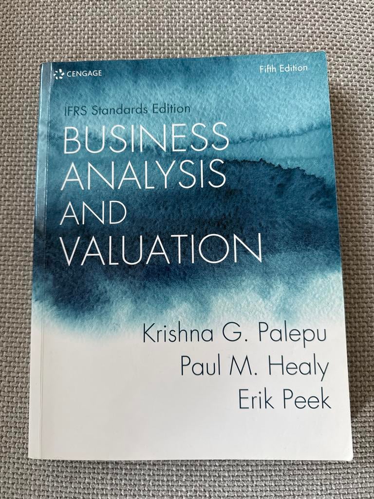 Business Analysis and Valuation boek - Zo goed als nieuw, Ophalen of Verzenden, Gamma, Zo goed als nieuw, WO