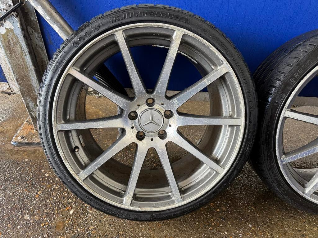 Mercedes Velgen 19 inch Breedset Opknappers, 19 inch, Gebruikt, Velg(en), Ophalen of Verzenden