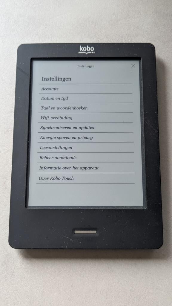 Kobo touch zwart, Computers en Software, E-readers, Ophalen of Verzenden, Touchscreen