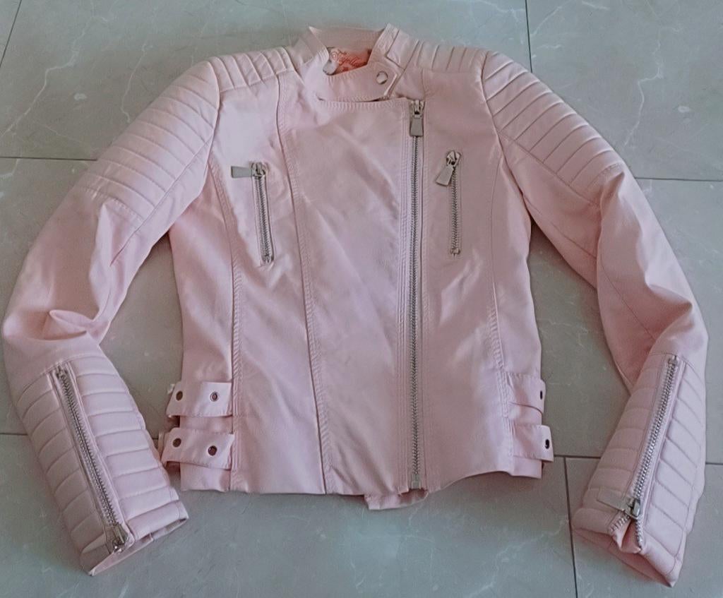 Roze leren jas, Ophalen of Verzenden
