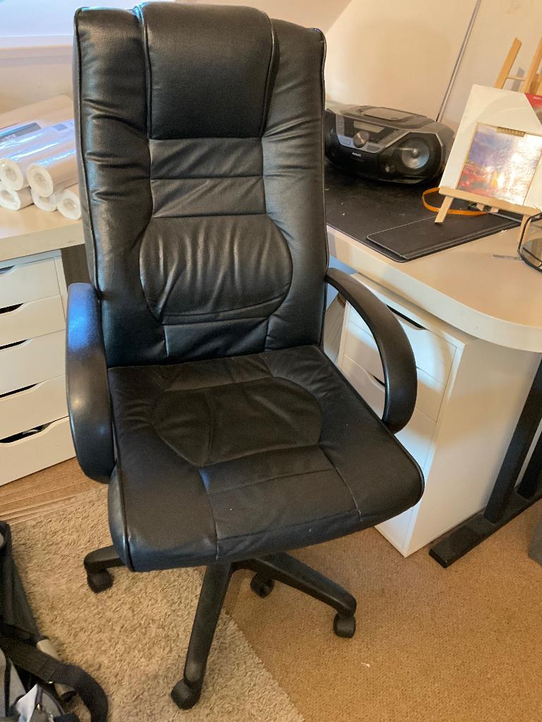 Burostoel, Huis en Inrichting, Ophalen of Verzenden, Gebruikt, Zwart, Bureaustoel