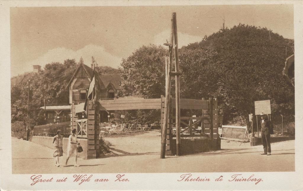 Wijk aan Zee Groet uit Theetuin de Tuinberg Nauta A2328, Verzenden, 1920 tot 1940, Ongelopen, Noord-Holland