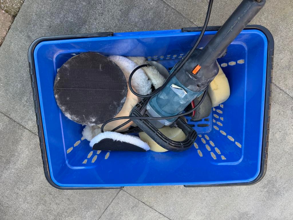 KC Tools Polijstmachine met diverse pads, Auto diversen, Ophalen of Verzenden