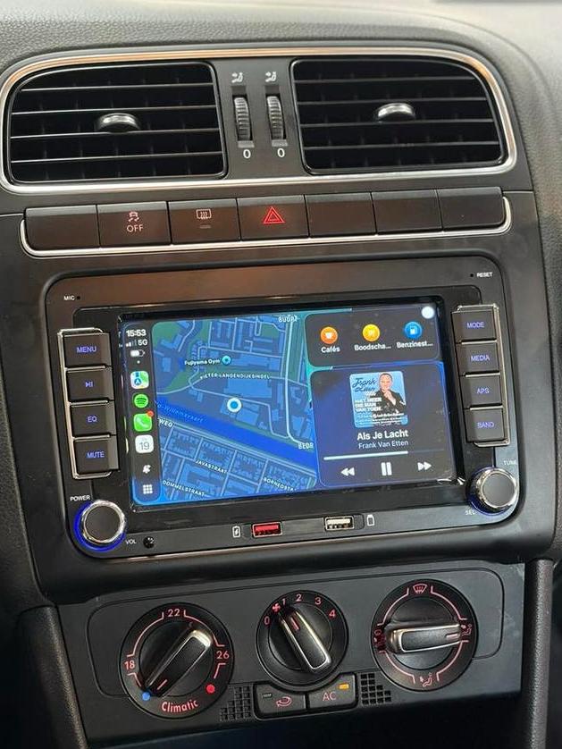 Apple carplay / radio scherm volkswagen / Skoda inc montage, Auto diversen, Ophalen of Verzenden, Zo goed als nieuw