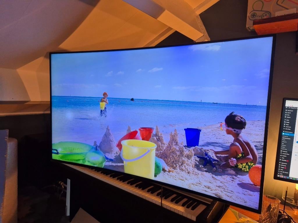 Samsung 55 inch Curved 4K (UE55HU7100) - DEFECT - Voor onder, Gebruikt, Verzenden, 50 Hz, Samsung