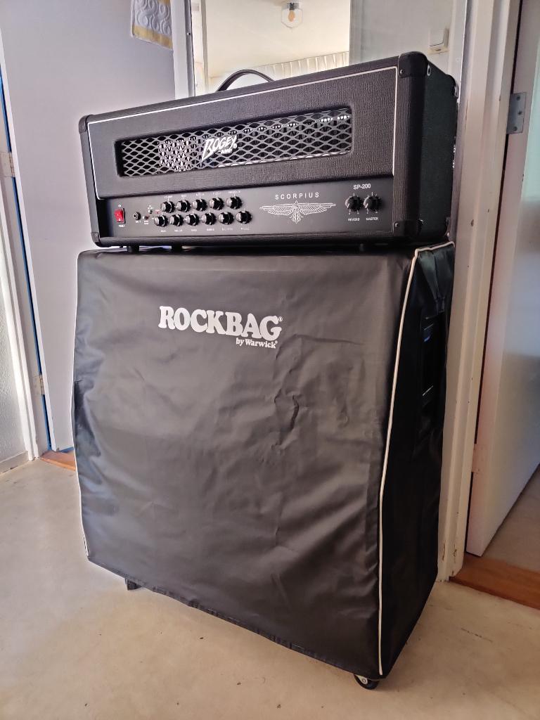 Bogey Scorpius SP-200 halfstack, Ophalen, Zo goed als nieuw, Gitaar, 100 watt of meer