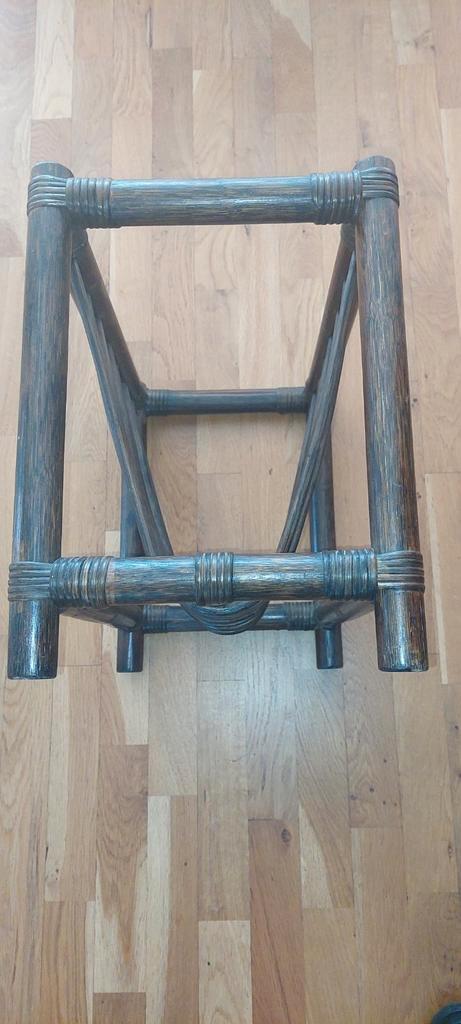 Vintage manou tijdschriften/krantenbak - Donkerbruin, Huis en Inrichting, Woonaccessoires | Krantenbakken en Lectuurbakken, Gebruikt