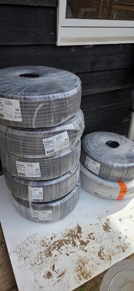Draka Profit 3x2.5mm² kabel 5x rol 100m, Ophalen, Nieuw, Kabel of Snoer