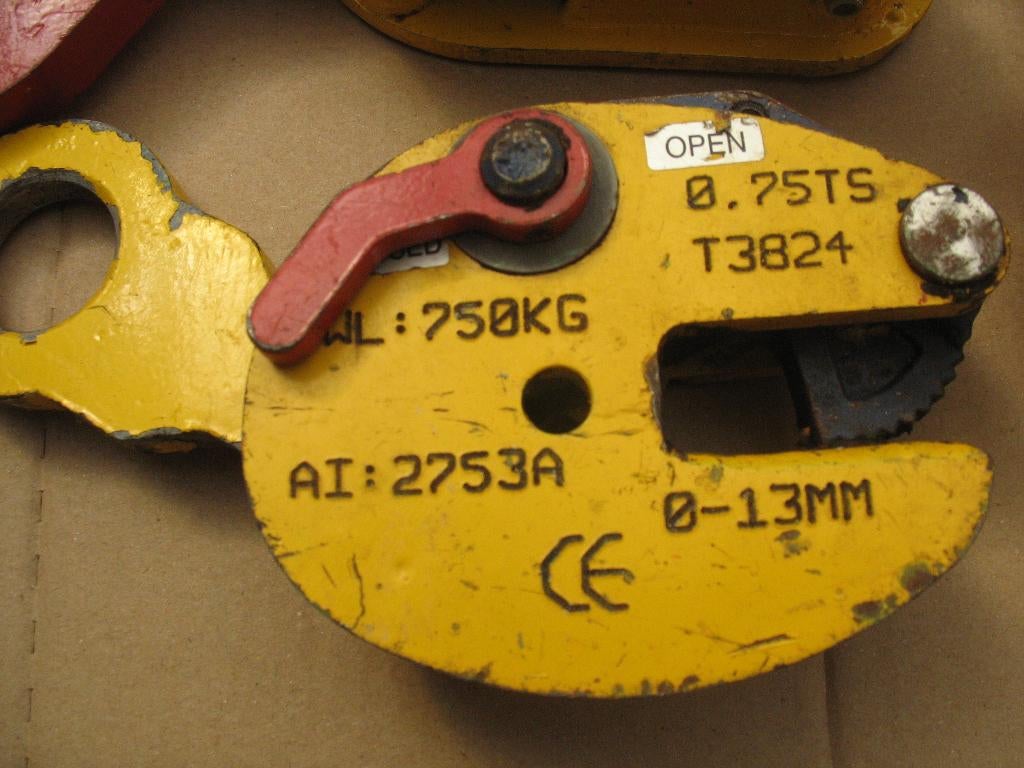 plaat klem en H balk klem, Ophalen, Gebruikt