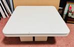 Witte salon of bijzettafel 80x80cm, Huis en Inrichting, Tafels | Salontafels, Ophalen, Overige materialen, Gebruikt, Vierkant