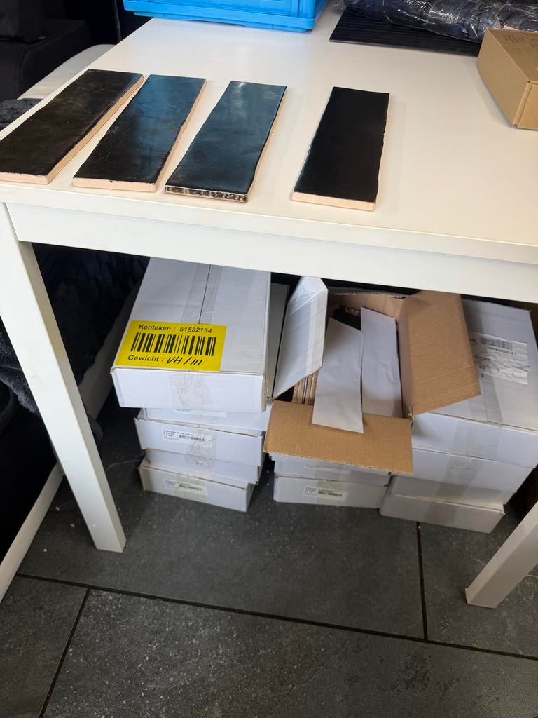 Goudkleurige Oud Hollandse Mozaïek Wandtegels - per doos, Doe-het-zelf en Verbouw, Tegels, Nieuw, 20 tot 40 cm, 10 m² of meer