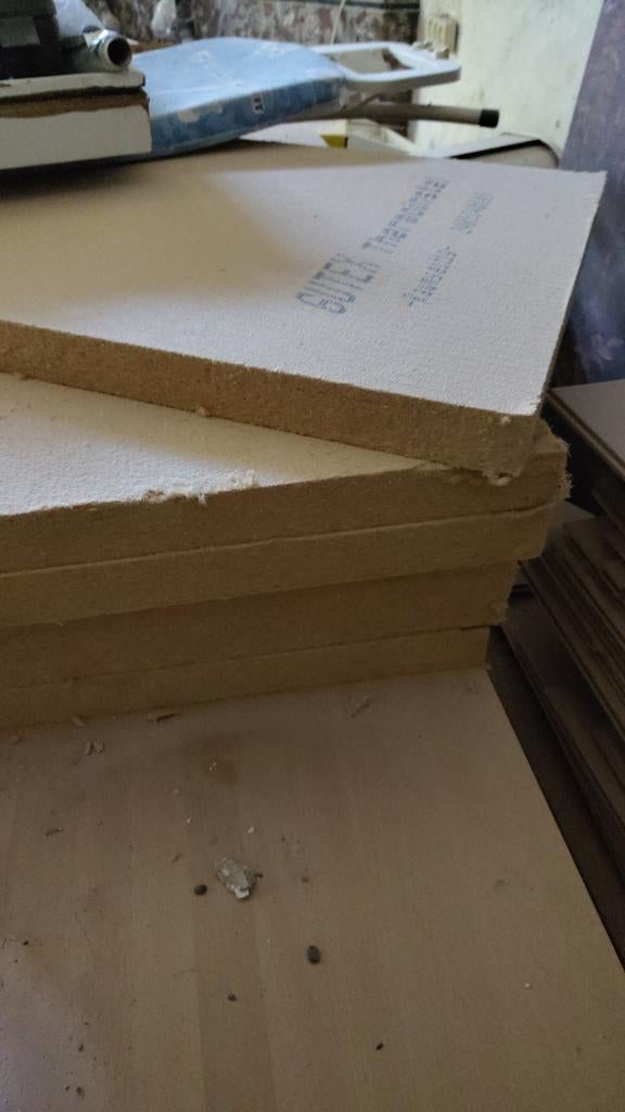 6 platen Gutex Thermoinstal houtvezel isolatie 50mm, Doe-het-zelf en Verbouw, Isolatie en Afdichting, Ophalen, Nieuw, Hardschuim (Pir)