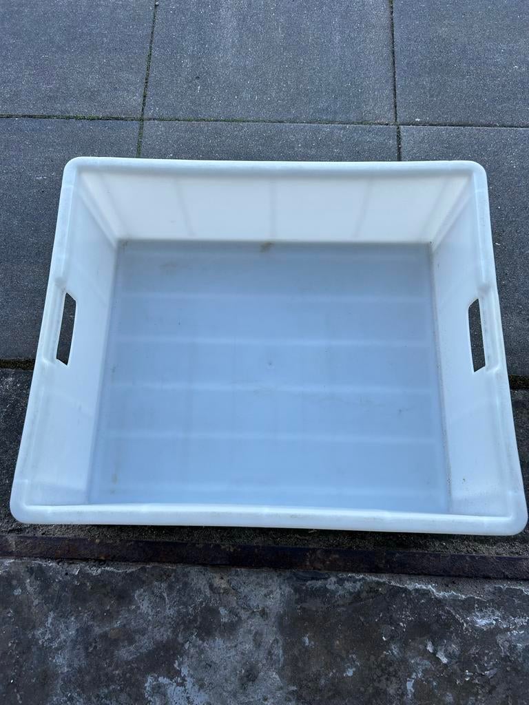 Witte kunststof bak 6 stuks, Doe-het-zelf en Verbouw, Kratten en Dozen, Ophalen, Gebruikt, 40 tot 60 cm, 50 tot 75 cm