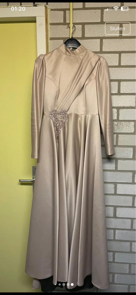 Abiye, Ophalen, Galajurk, Maat 46/48 (XL) of groter, Zo goed als nieuw