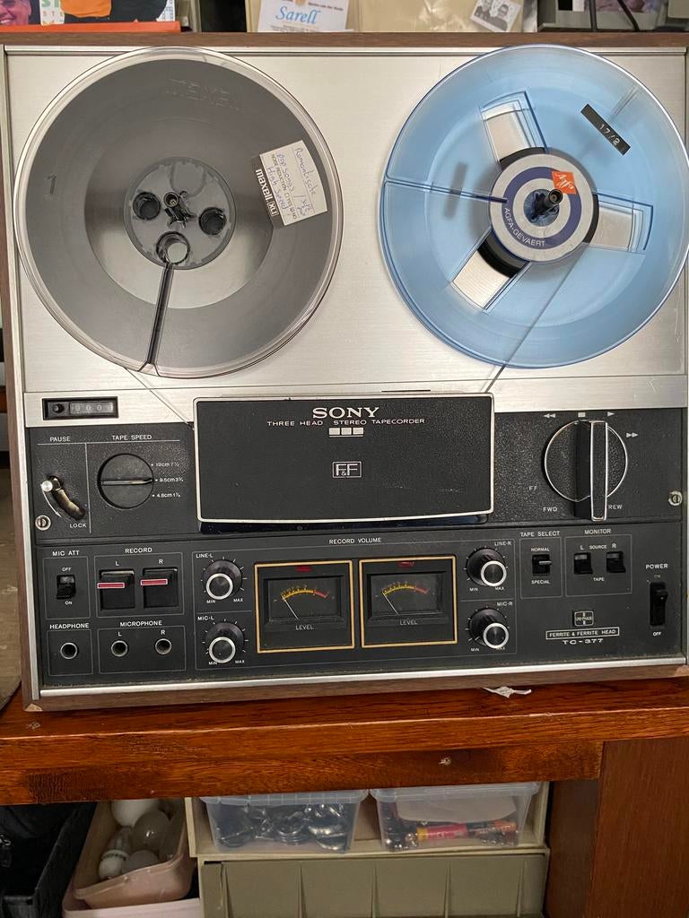 Sony bandrecorder, Ophalen, Bandrecorder, Met banden