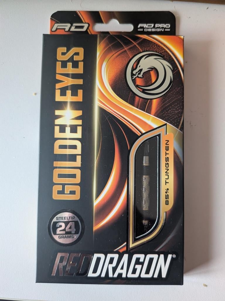 Red Dragon Golden Eyes 24g darts nieuw, Ophalen of Verzenden, Nieuw, Pijlen