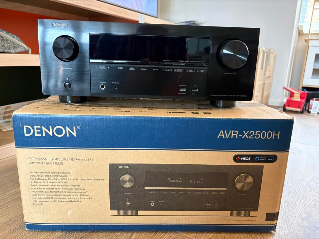 Denon AVR-X2500H 7.2 kanaals receiver, Audio, Tv en Foto, Versterkers en Receivers, Denon, Ophalen of Verzenden, Zo goed als nieuw