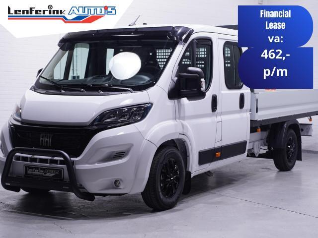 Fiat Ducato 2.2 Mjet 140 pk Dubbel Cabine 7p Black&White Edi, Auto's, Bestelauto's, Bedrijf, Te koop, ABS, Airbags, Airconditioning