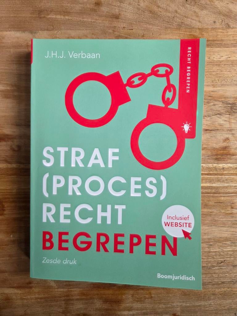 Joost Verbaan - Straf(proces)recht begrepen, Boeken, Sociale wetenschap, Ophalen of Verzenden, Zo goed als nieuw, Joost Verbaan