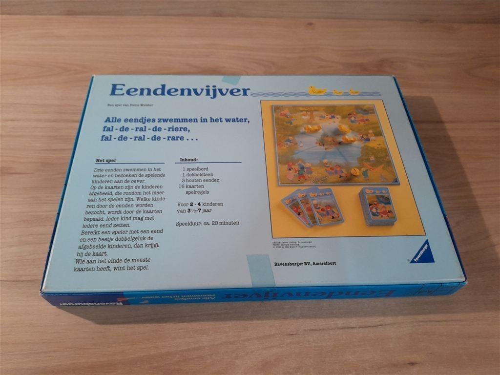Eendenvijver - alle eendjes zwemmen in het water - s5809, Hobby en Vrije tijd, Gezelschapsspellen | Bordspellen, Verzenden, Zo goed als nieuw