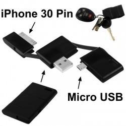 Mini Sleutelhanger Micro USB / USB Laad & Syncr. Hub, Telecommunicatie, Mobiele telefoons | Toebehoren en Onderdelen, Nieuw, Overige merken