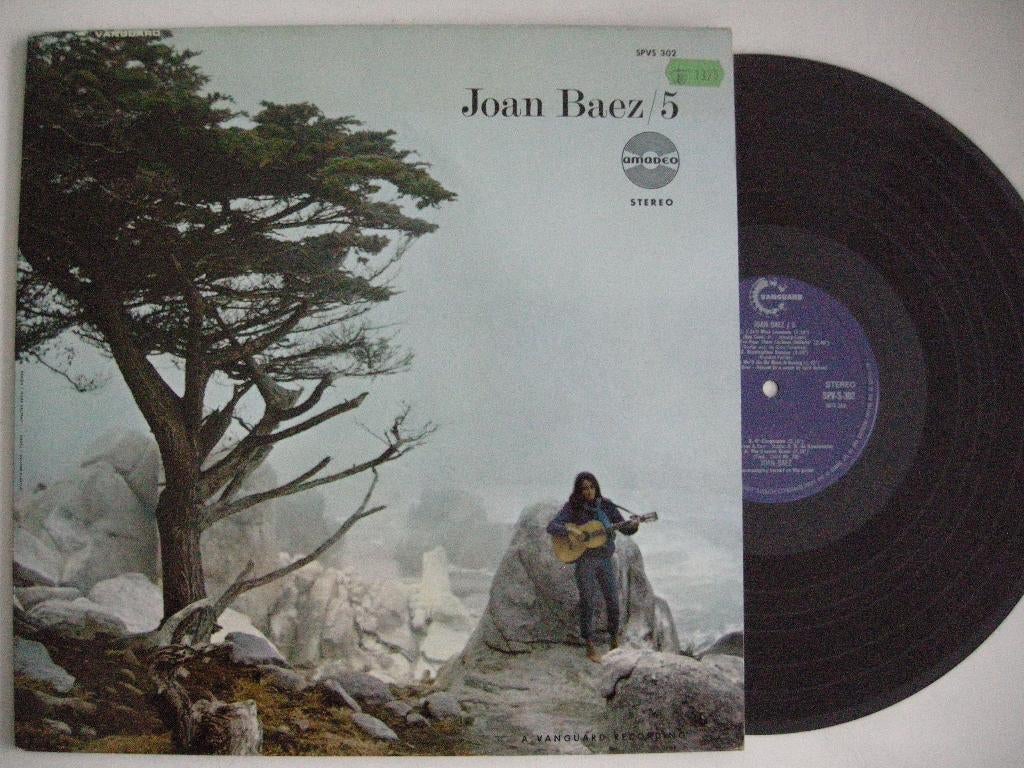 Joan Baez 5 - LP vinyl zgan, Cd's en Dvd's, Vinyl | Rock, Ophalen, Zo goed als nieuw, 12 inch, Singer-songwriter