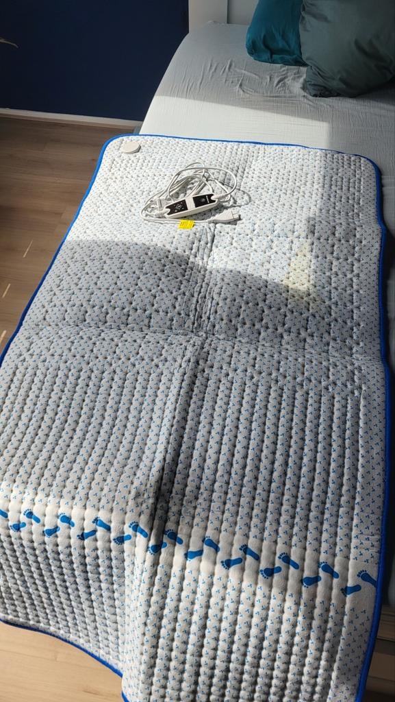 Inventum HN1312V elektrische deken onder hoeslaken, Ophalen of Verzenden, Gebruikt, Wit, Overige typen