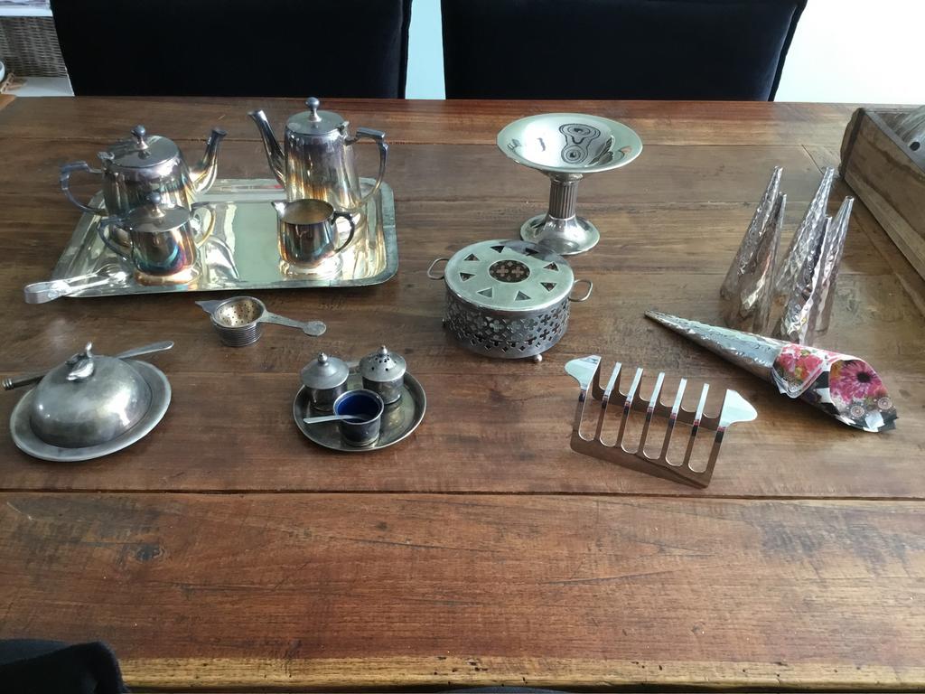 Diverse verzilverde woon accessoires, Ophalen, Overige materialen, Zilver, Klassiek