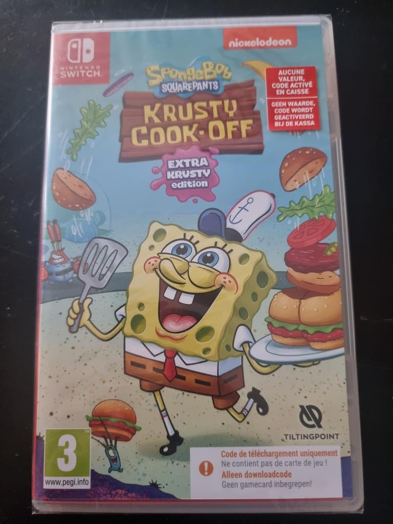 Spongebob Krusty Cook-Off - Nintendo Switch, Spelcomputers en Games, Games | Nintendo Switch, Nieuw, Simulatie, 1 speler, Vanaf 3 jaar