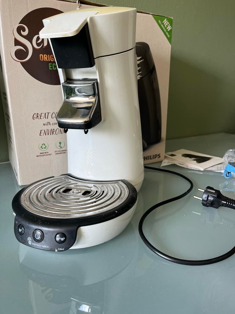 Senseo koffiezetapparaat Wit, Koffiepads en cups, Gebruikt, Koffiemachine, Ophalen of Verzenden