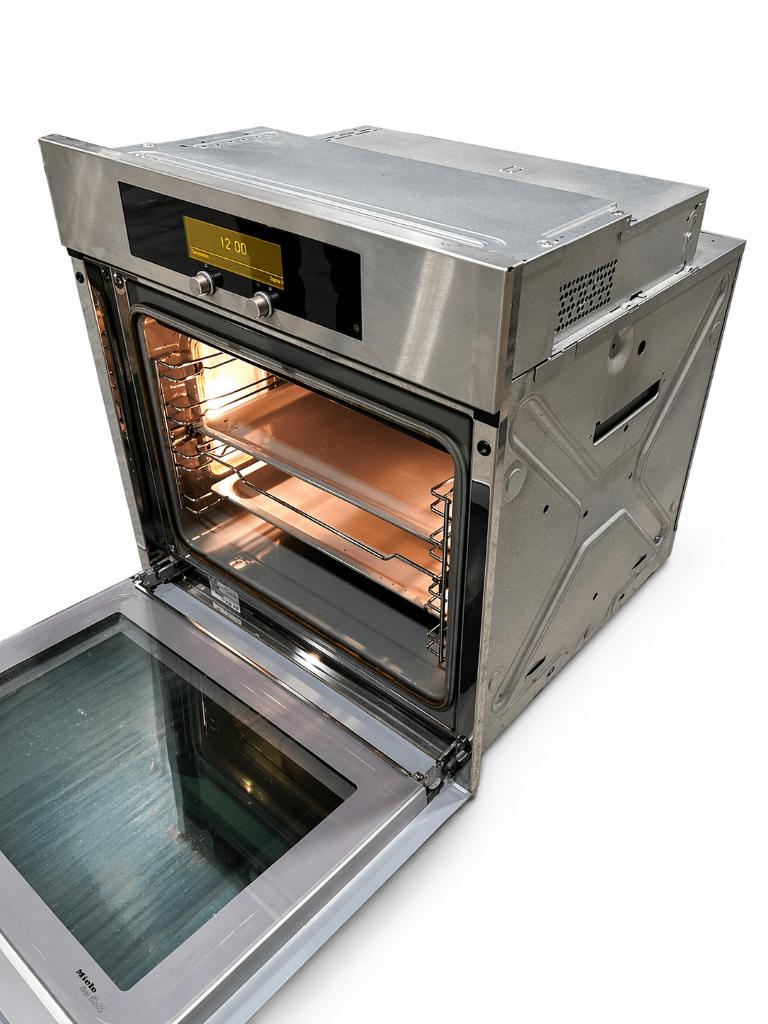 Miele inbouw oven H4640B-KAT – werkt goed, Witgoed en Apparatuur, Ovens, Gebruikt, Hete lucht, Oven met grill, Inbouw