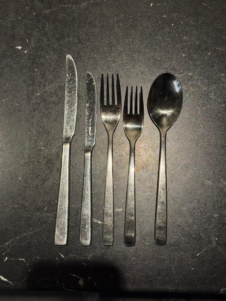 Gezocht: Gero zilmeta 18/10 bestek - type onbekend, Ophalen of Verzenden, Gebruikt, Rvs of Chroom