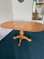 Houten ovale eettafel, Huis en Inrichting, Tafels | Eettafels, Ophalen, Gebruikt, 100 tot 150 cm, 50 tot 100 cm