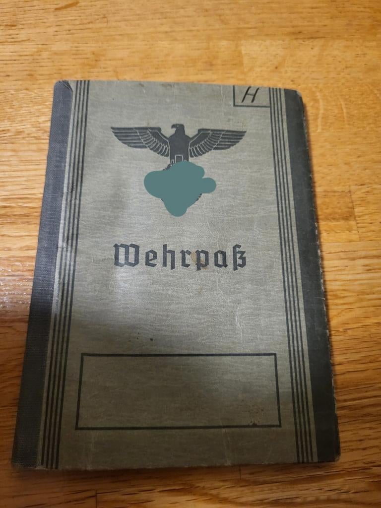 Wehrpass, duits wo2 netjes ingevuld, Verzamelen, Militaria | Tweede Wereldoorlog, Ophalen of Verzenden, Duitsland