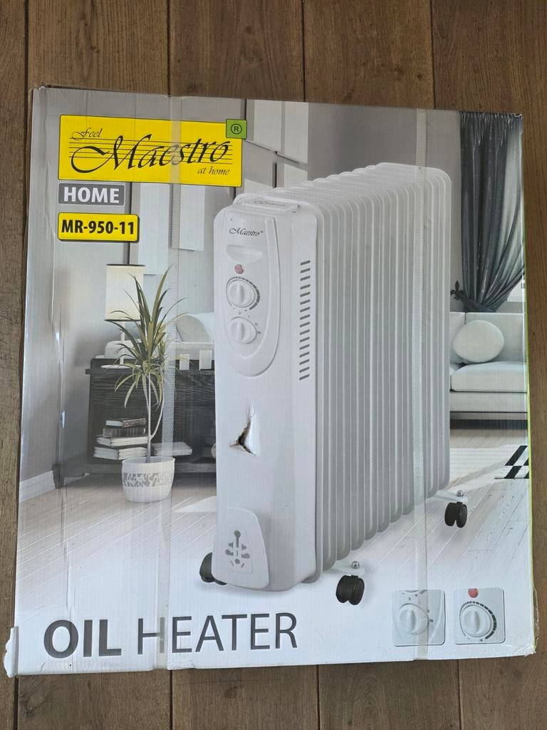 Nieuwe Maestro MR-950-11 olie kachel - ongebruikt in doos, Ophalen of Verzenden, Nieuw, Kachel