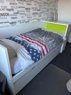 Eén persoons bed met logeerbed, Huis en Inrichting, Slaapkamer | Bedden, Ophalen, Gebruikt, 90 cm, Eenpersoons