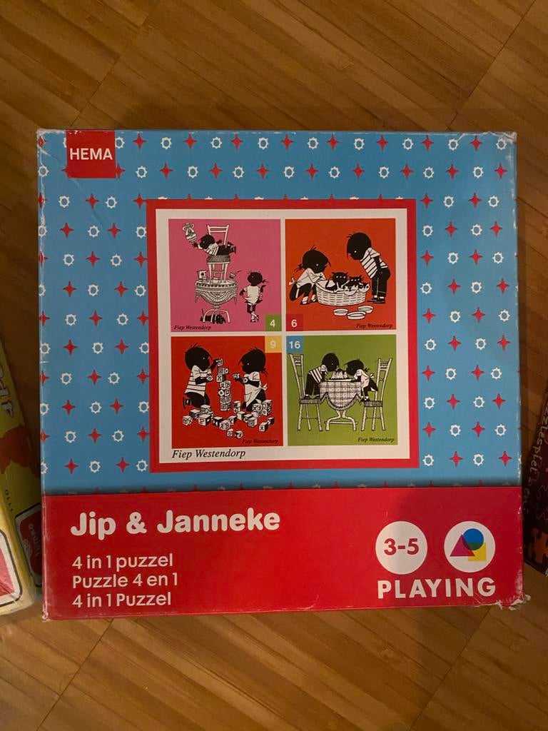 Puzzels Dikkie Dik, Jip & Janneke, Animals (3 stuks), Ophalen of Verzenden, 10 tot 50 stukjes, Gebruikt, 2 tot 4 jaar