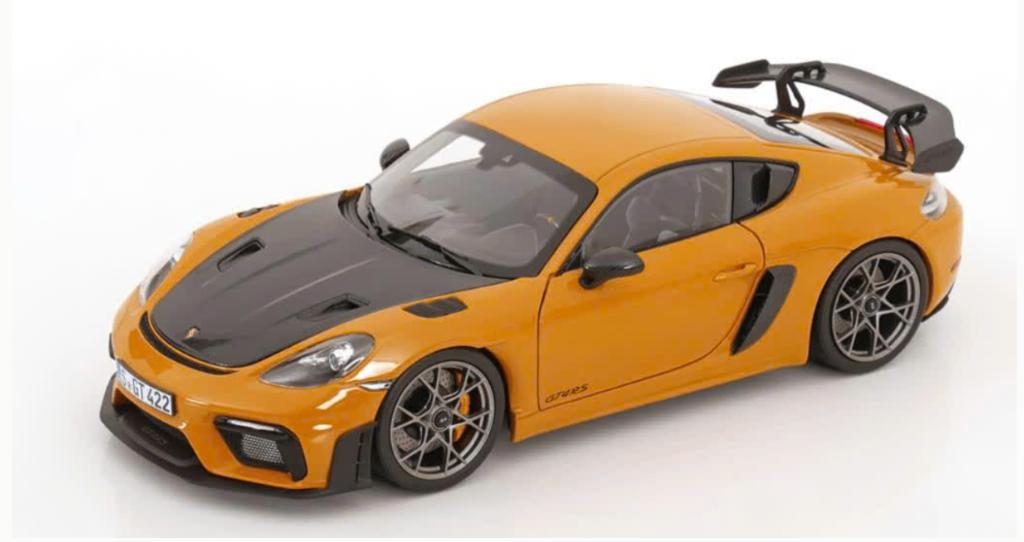 Porsche Cayman GT4 RS Weissach Bruin 2023 1/18 NOREV 187252, Hobby en Vrije tijd, Modelauto's | 1:18, Verzenden, Nieuw, Auto, Norev