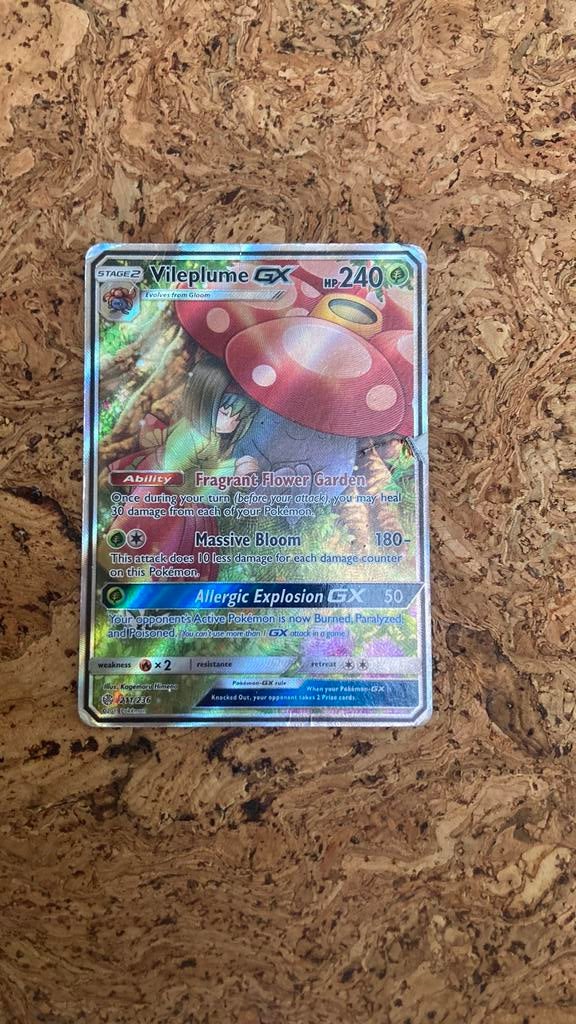 Vileplume pokémon kaart, Ophalen of Verzenden, Gebruikt, Losse kaart