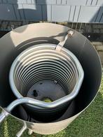 Houtgestookte RVS Zwembadverwarming – 20m RVS 316 Spiraal, Ophalen, Zo goed als nieuw, Verwarming