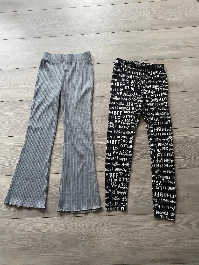 PRIMARK/SHEIN  2 leggings maat 140, Kinderen en Baby's, Kinderkleding | Maat 140, Broek, Meisje, Ophalen of Verzenden, Zo goed als nieuw