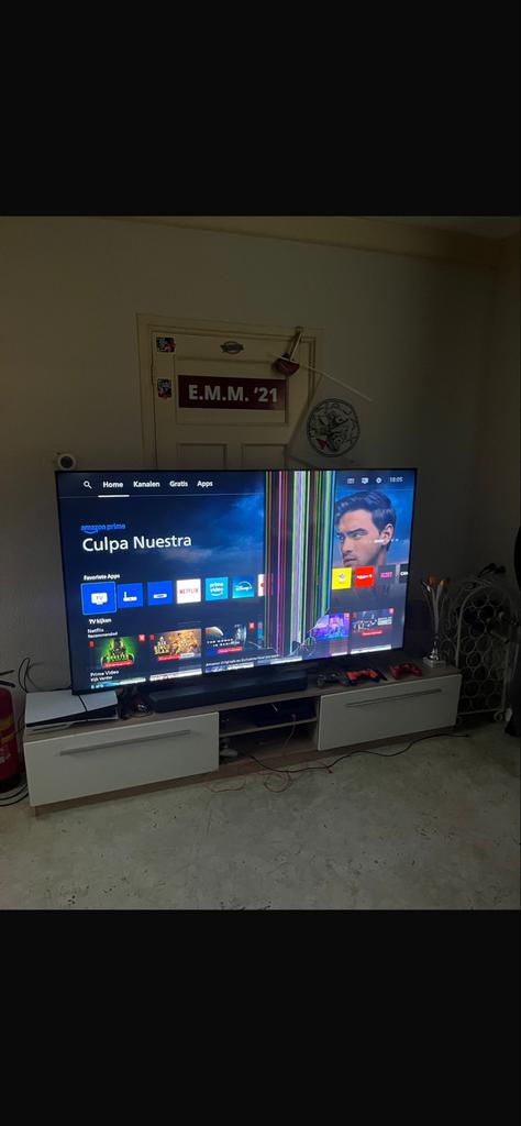 Philips QLED TV 75 inch - Defect scherm, Audio, Tv en Foto, Televisies, Ophalen, Philips, 100 cm of meer, 4k (UHD)