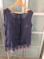 ZGAN Ross Disera paarse top met kant maat S, Maat 38/40 (M), Paars, Ophalen of Verzenden, Zo goed als nieuw