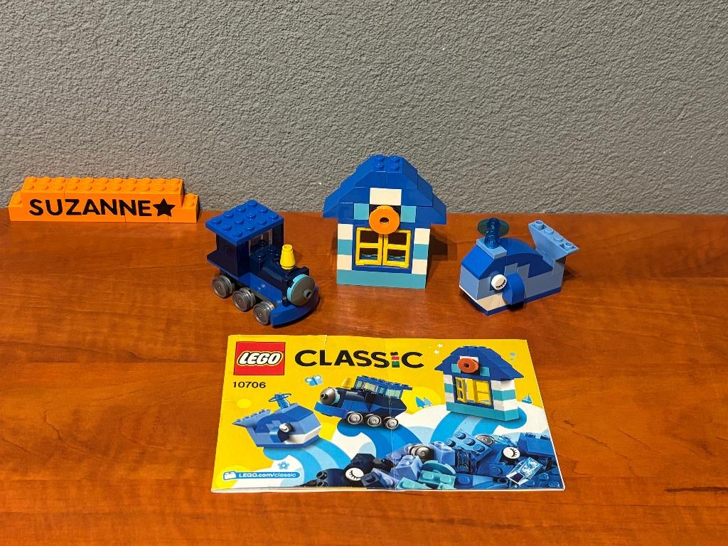 Lego 10706 - Classic - Blue Creativity Box, Ophalen of Verzenden, Zo goed als nieuw, Complete set, Lego