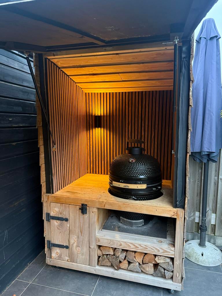 Houten buitenkeuken ombouw, Tuin en Terras, Barbecue-accessoires, Ophalen, Gebruikt